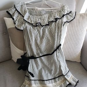 Zara Off-the-shoulder Cotton Dress XS